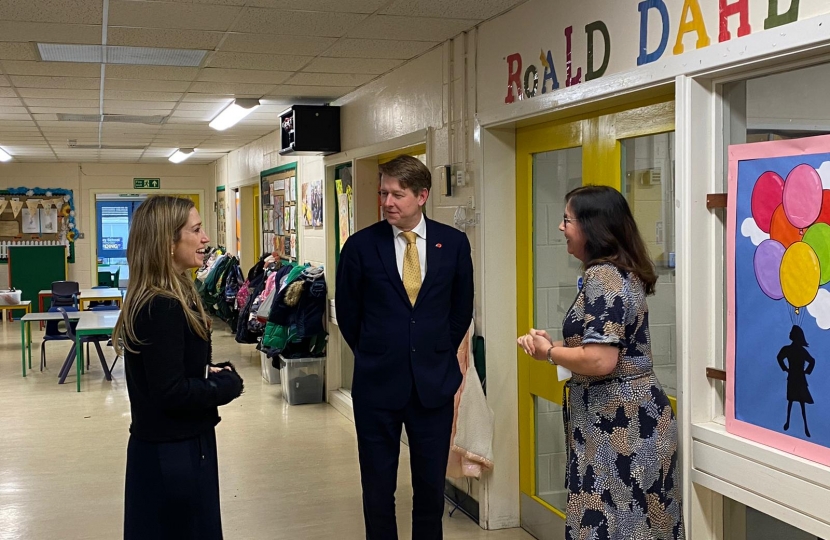 School Minister visit - Dunton Green Primary School 